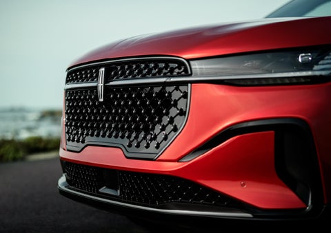 The sleek grille of a 2025 Lincoln Nautilus® SUV with the available Jet Appearance Package makes a bold statement. | Holmes Tuttle Lincoln in Tucson AZ