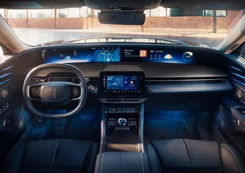 The panoramic display is shown in a 2025 Lincoln Nautilus® SUV. | Holmes Tuttle Lincoln in Tucson AZ