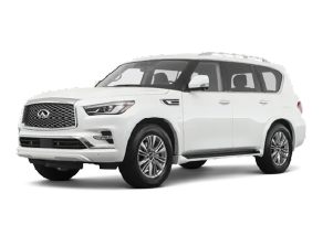The 2020 INFINITI QX80 is shown
